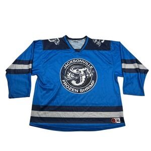 Destroyer Rocks Jacksonville Frozen Jumbo Shrimp Hockey Jersey Mens XL Hockey